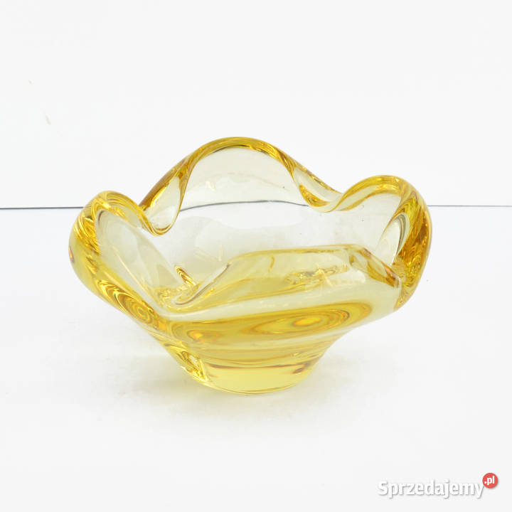 Popielnica proj M Klinger Zelezny Brod Sklo Warszawa