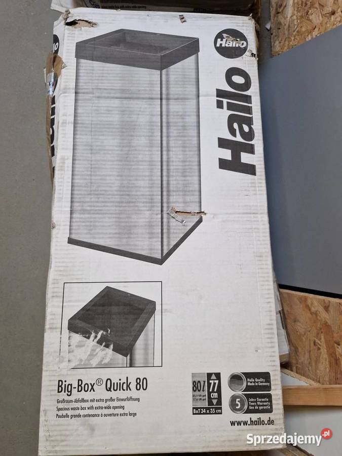 Kosz na śmieci Hailo big box 80 l Pozostałe