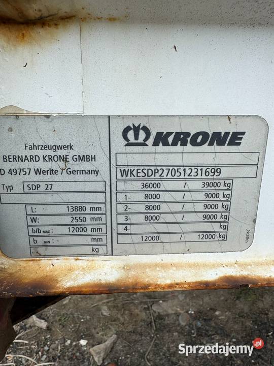 Krone Model MEGA OSIE SAF wielkopolskie Wilczyna