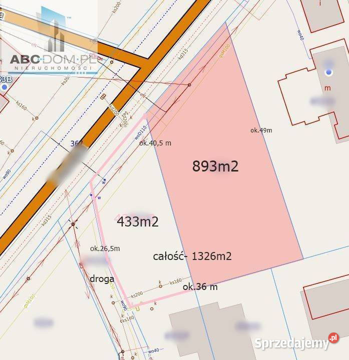 Ochojno piękna działka 1326a wodkan eN gaz budowlana