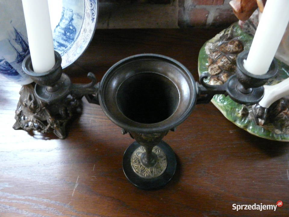 Świecznik na dwie świece Antyki śląskie Rybnik