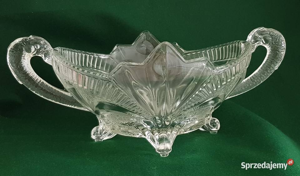 Żardiniera Huta Hortensja szkło bezbarwne Łódź