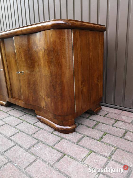 Komoda Szafka RTV ARTDECO Orzech Niska Stara