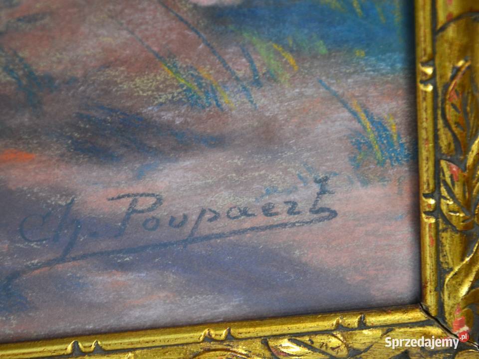 Pastel Na wyrębie Charles Poupaert 18741935 Bronisze