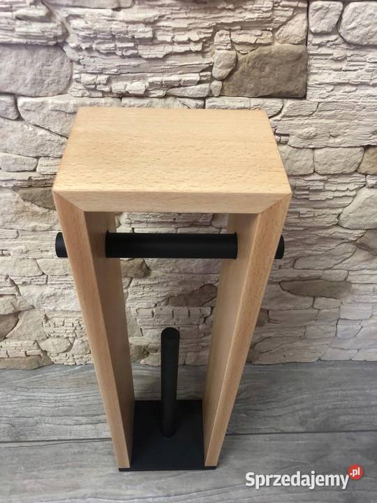 Stojak drewniany LOFT na papier toaletowy wiele Dębica