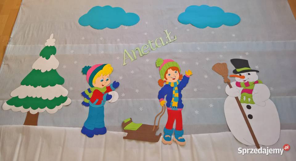 Dekoracje zimowe z brystolu 504102444