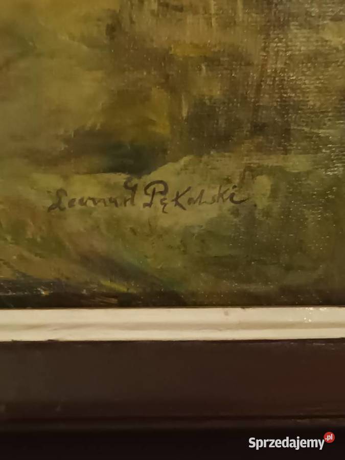 Jezioro wśród drzew Malarstwo Bielsko-Biała