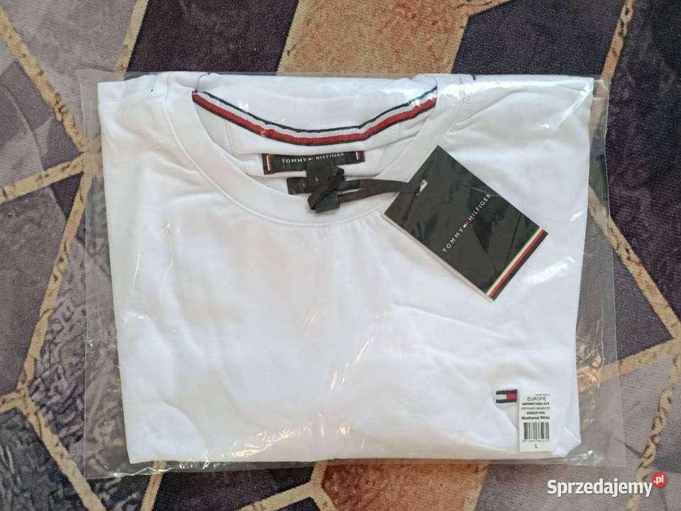 Longsleeve Tommy Hilfiger najwyższa jakość biały Odzież codzienna Moda i Styl Białystok sprzedam