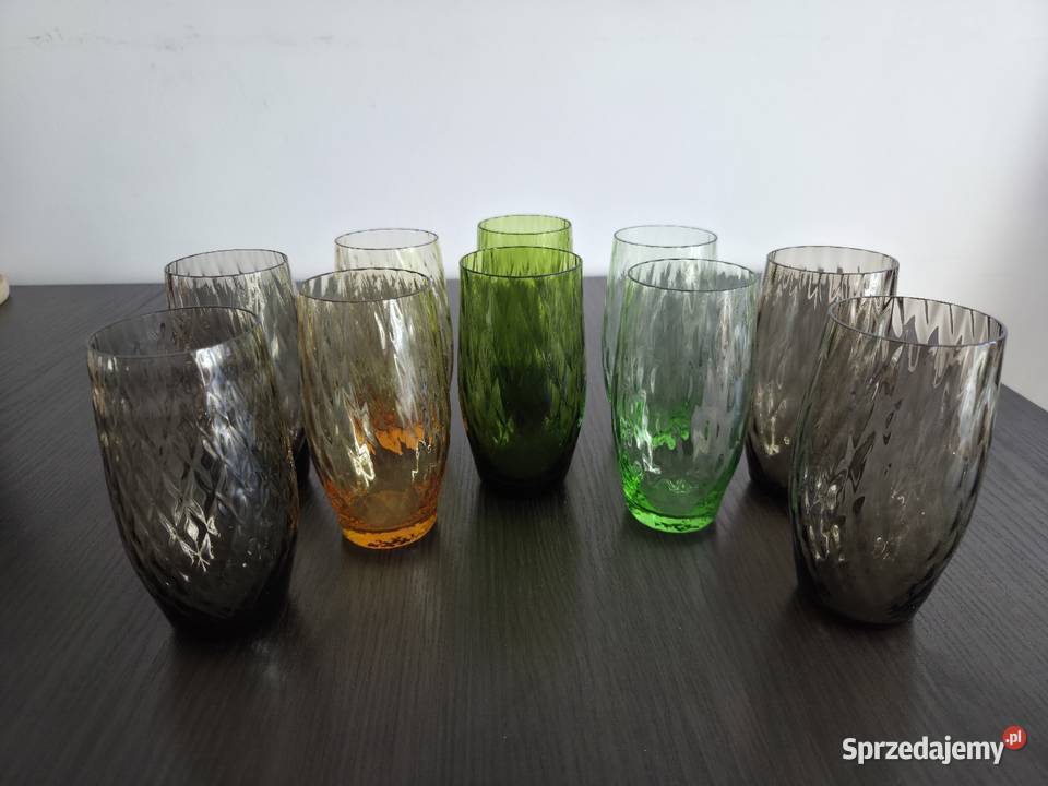 Szklanki PRL vintage Poznań sprzedam