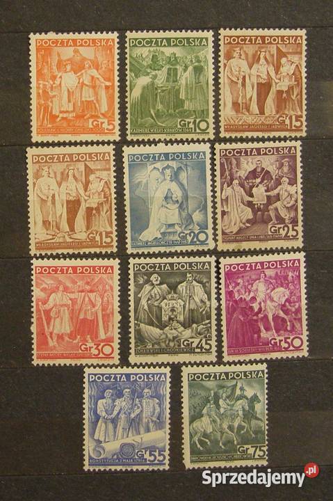 Znaczki pocztowe Polska zestaw 3 Filatelistyka Łódź sprzedam