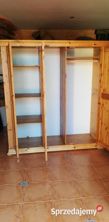 Szafa drewniana 3 drzwiowa bieliźniarka komoda Sulbiny