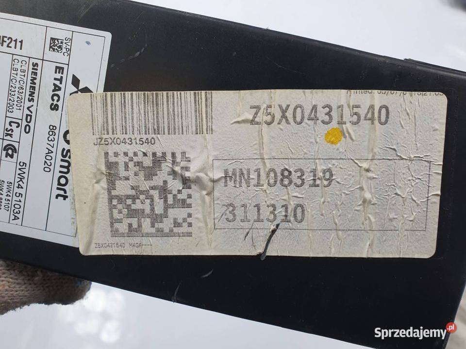 MODUŁ MITSHUBISHI COLT 8637A020 KOMFORTU osobowe Lipno sprzedam