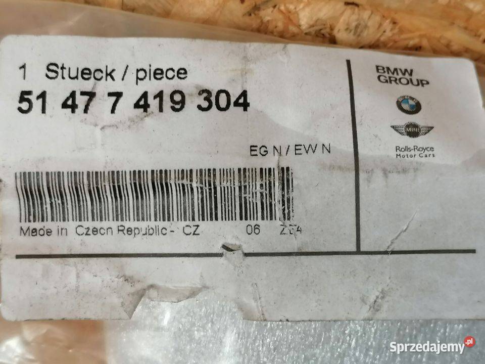 BMW G30 OSŁONA NAKŁADKA PROGU LEWY PRZÓD 7375729 Pleszew