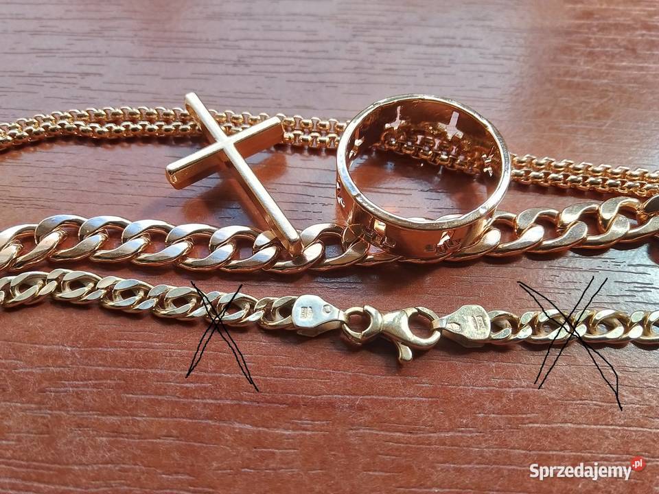Łańcuszek bransoletka krzyżyk obrączka mazowieckie Legionowo