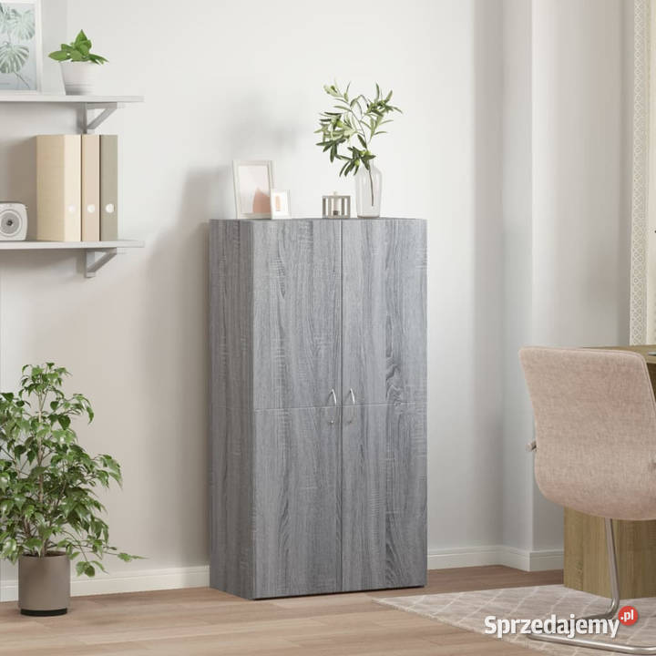 Szafka na dokumenty szary dąb sonoma 60x32x115 Warszawa
