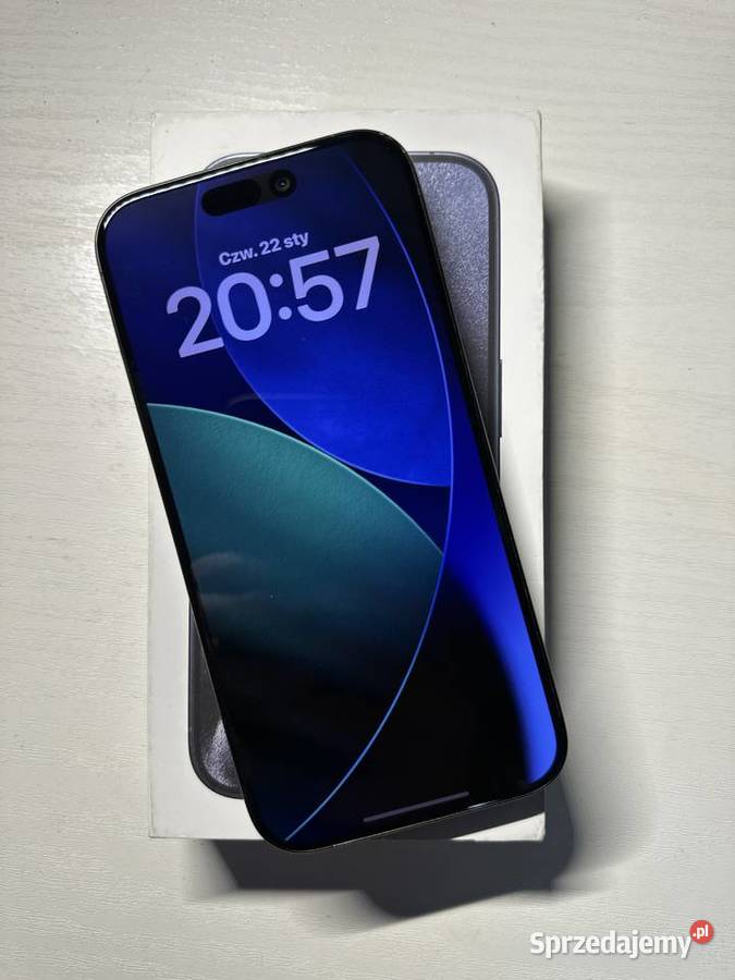 iPhone 15 Pro 128GB Blue Titanium 89 kondycji Nowa Sarzyna