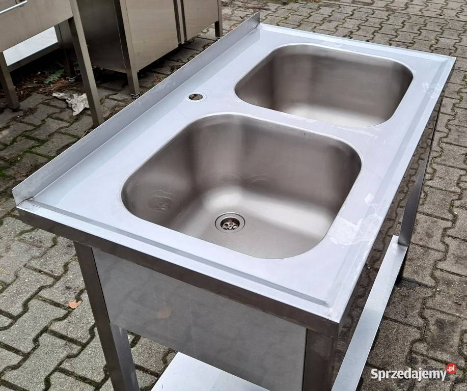 Zlew 2 komorowy z Półką 1006085 M1247 N wielkopolskie Nowe Skalmierzyce sprzedam