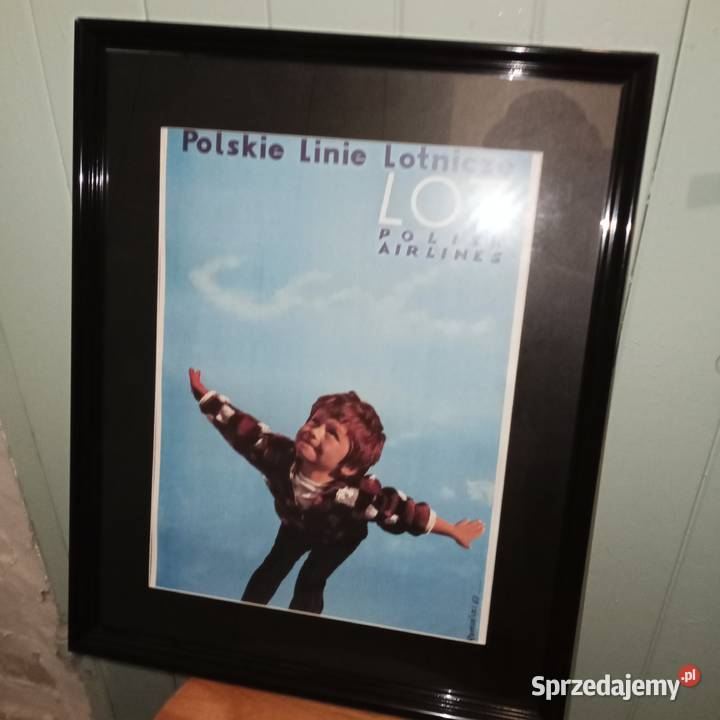 plakat PLL LOT reklama Warszawa sprzedam