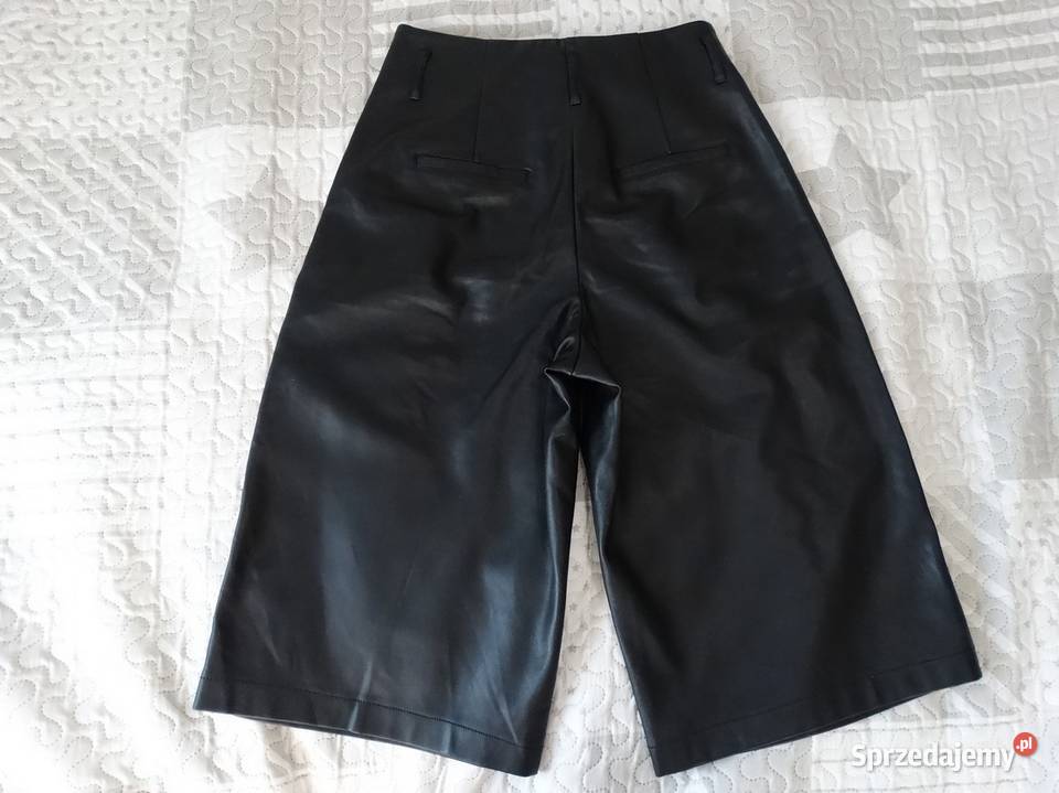 Spodnie Kuloty Skórzane Skóra Ekologiczna Moda i Styl Łomża