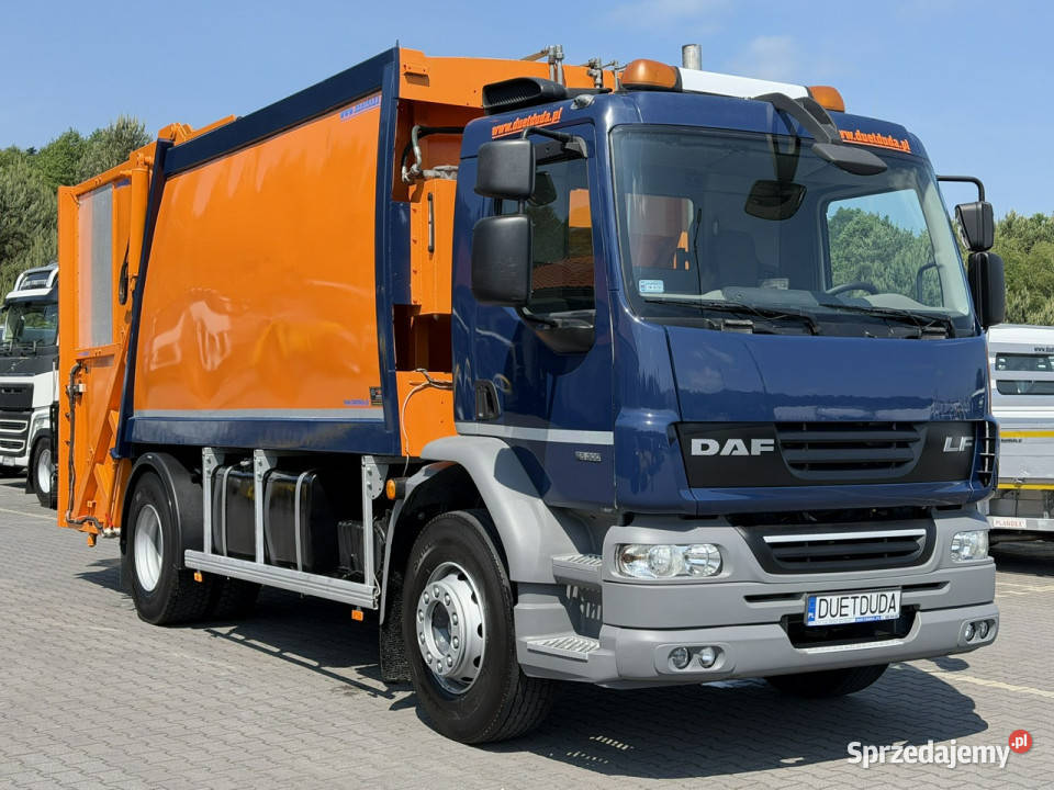 DAF LF 55300 Śmieciarka Komunal Partner KP 16V Widełki