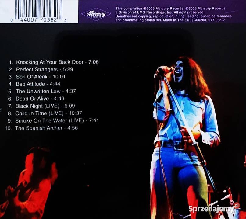 CD Nowa Album CD DEEP PURPLE z Wersjami Poznań