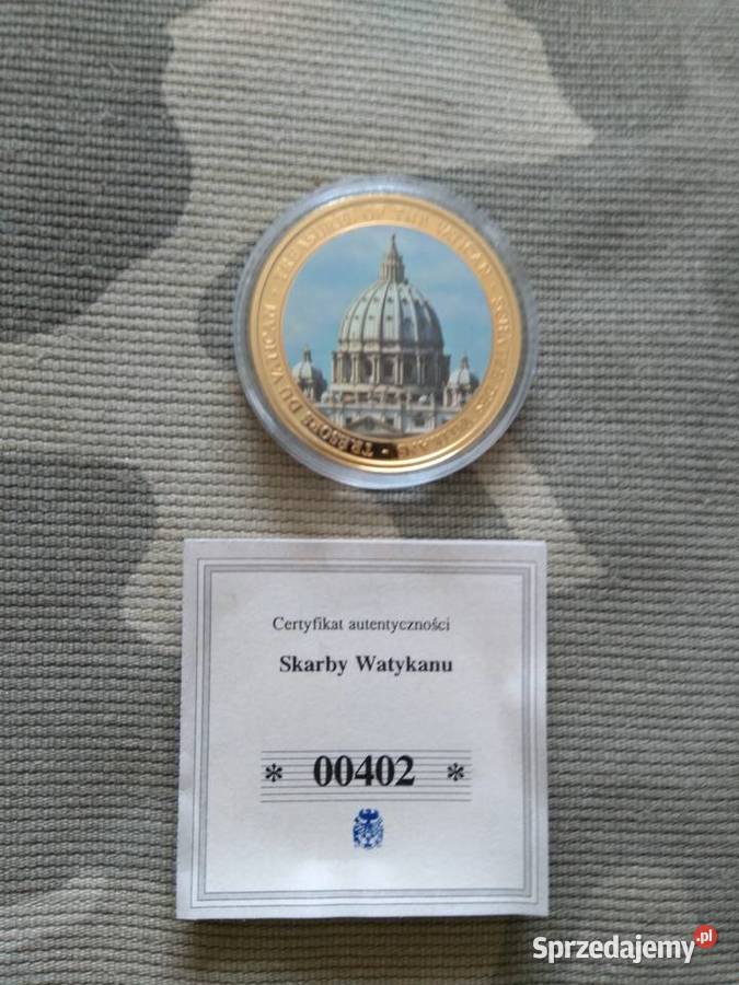 22 Medal okolicznościowy skarby Watykanu