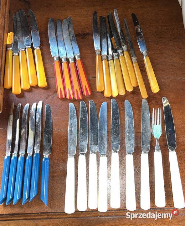 Nożyki do owoców na stojaczku 6 nożyków o dl 17 Gdańsk