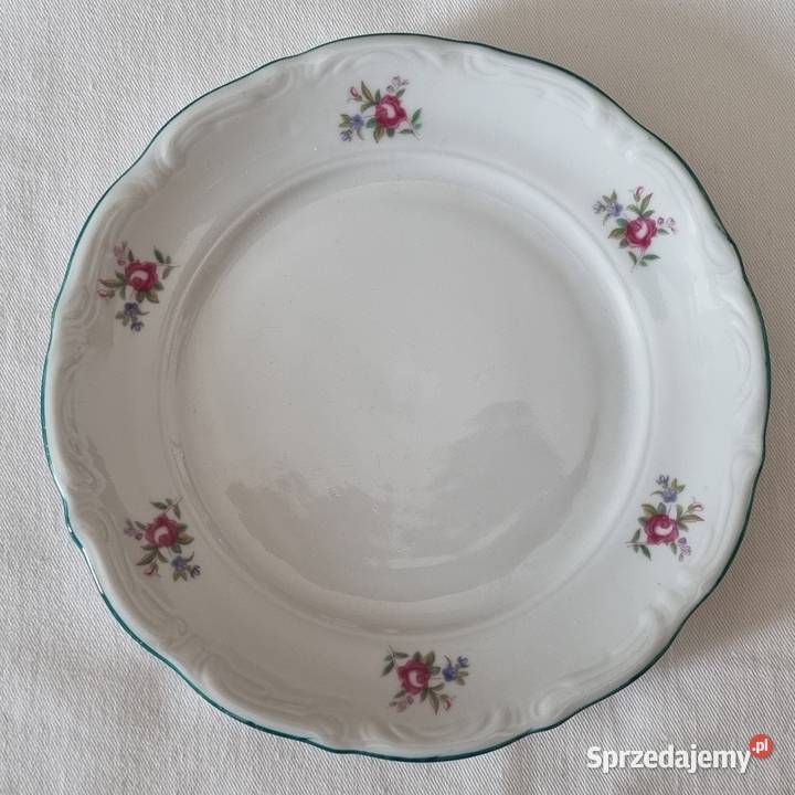 4 talerzyki deserowe porcelana Wałbrzych vintage mazowieckie Warszawa