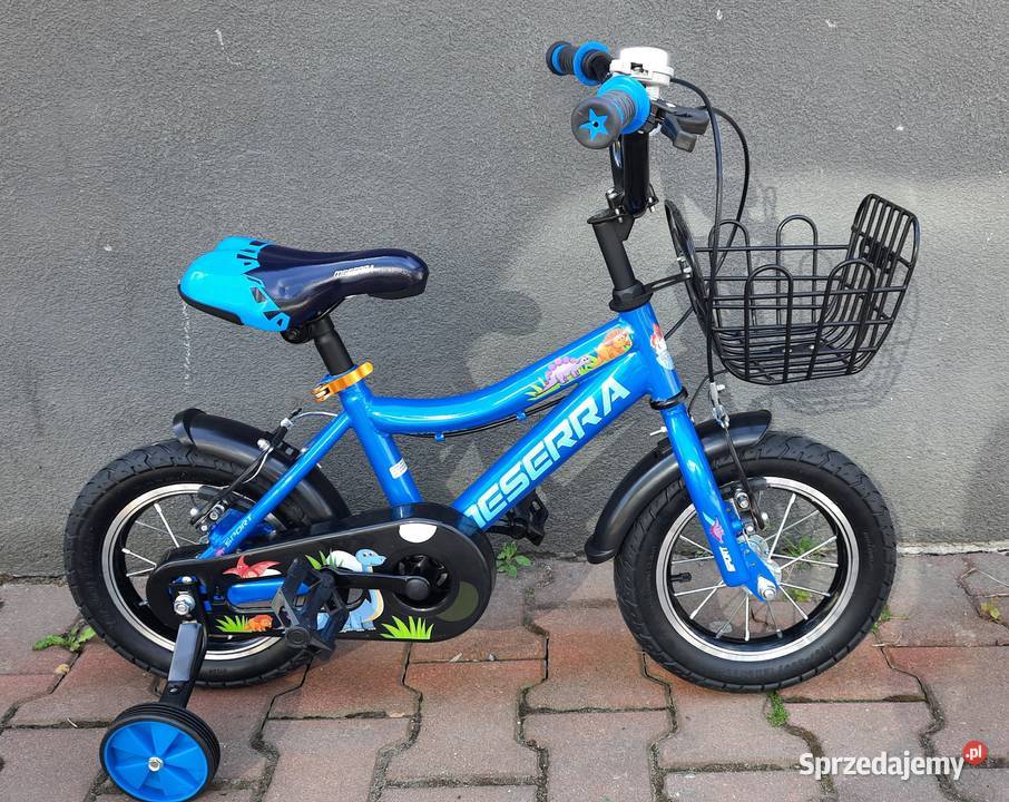 Rower dziecięcy 12 z bocznymi kółkami 2 kolory Dębica