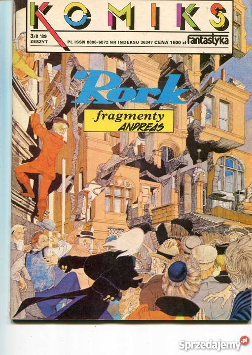 Komiks Fantastyka Rork fragmenty Andreas Książki i Podręczniki Szczecin