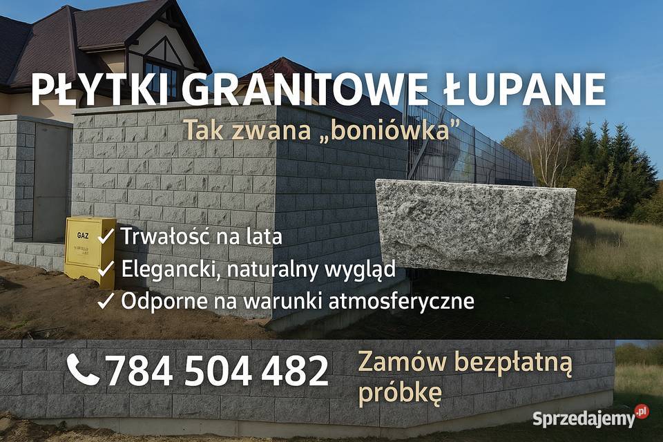 Płytki ElewacyjneGranit Strzegomski Naturalny dolnośląskie Strzegom