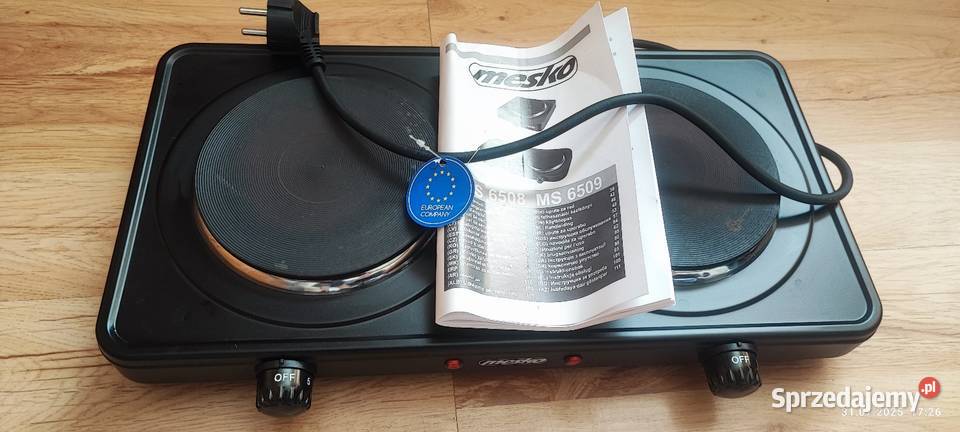 Kuchenka maszynka elektryczna dwupalnikowa 2000W wolnostojące Żelisławice