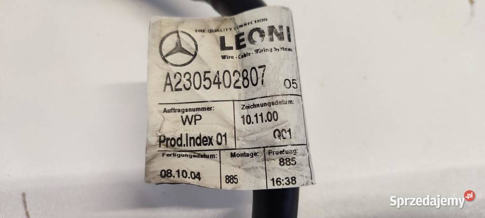 MERCEDES SL R230 KLEMA MINUSOWA A2305402807