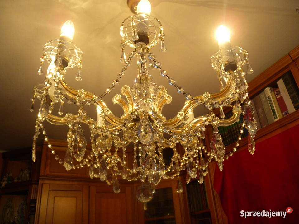 Żyrandol kryształowy Maria Theresa 8 ramienny Katowice sprzedam