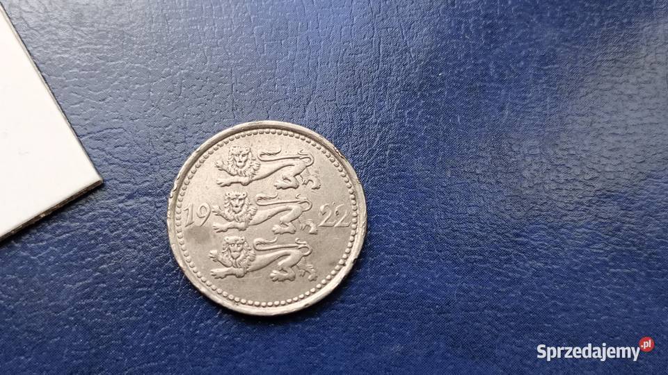 Stare monety 5 marek 1922 Estonia Lesko