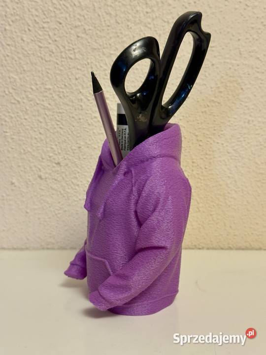 Organizer na biurko 3D mini bluza hoodie PETG 14 fioletowy Łódź