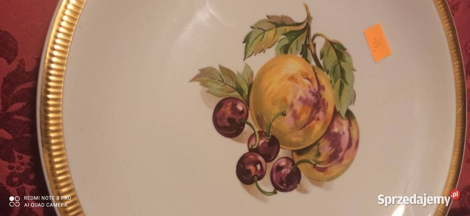 Patera z owocami CL Czechslovakia Biała Gdańsk