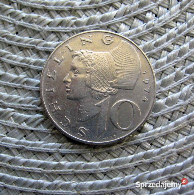 Austria 10 Szylingów 1974r Ładna Kalisz