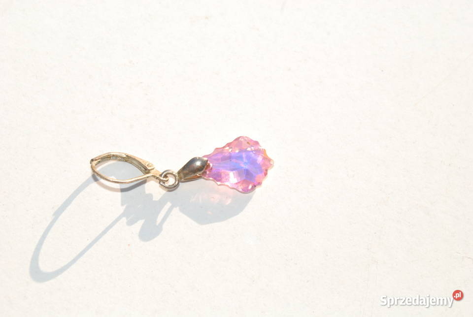 stylowy kolczyki kryształ ręcznie robione Cieszyn