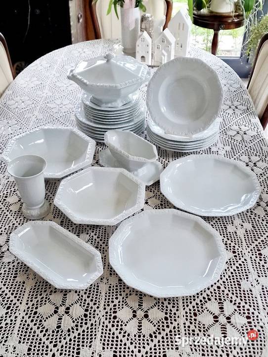 Rosenthal Biała Maria serwis obiadowy 6ciu osób Nałęczów
