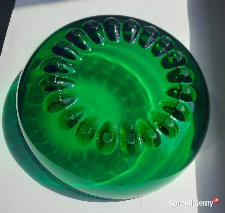 Szklana Szmaragdowa Misa HSG Ząbkowice śląskie Gliwice sprzedam
