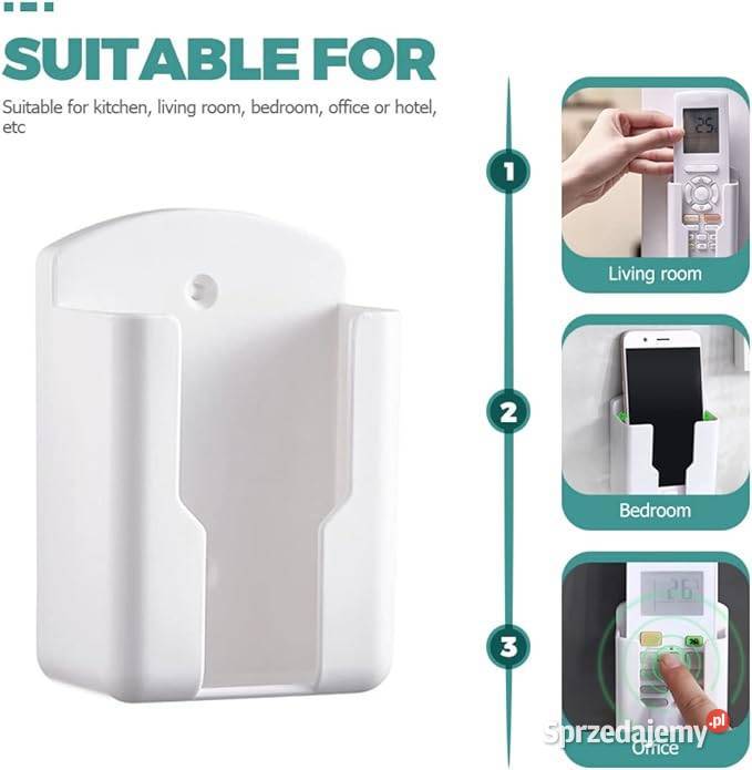 Ścienny uchwyt samoprzylepny wielofunkcyjny na biały Płock sprzedam