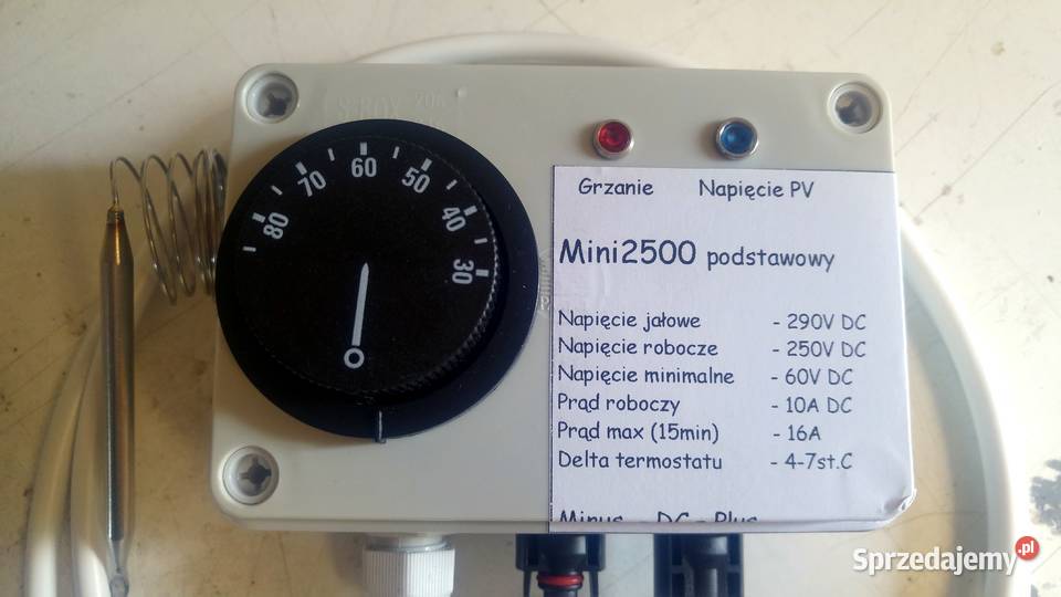 Sterownik grzałki fotowoltaika 2500W Fotowoltaika - kolektory i panele sprzedam