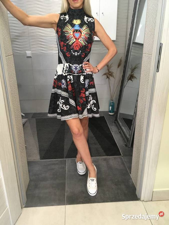 Nowa wzorzysta sukienka Imperial unikat kwiaty Rozmiar 38(M)