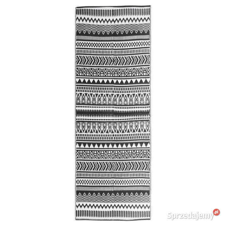 Dywan zewnętrzny czarny 80 x 250 PP WM316920 sprzedam