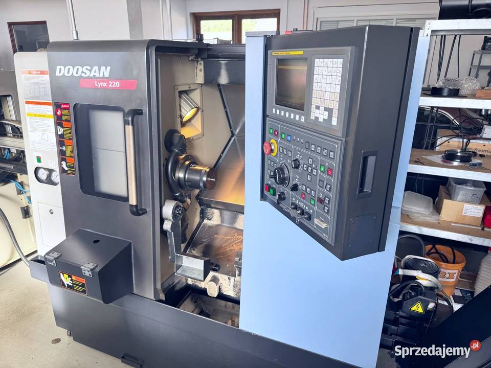 Tokarka CNC DOOSAN LYNX 220 LMA napędzane lubuskie Zabór sprzedam