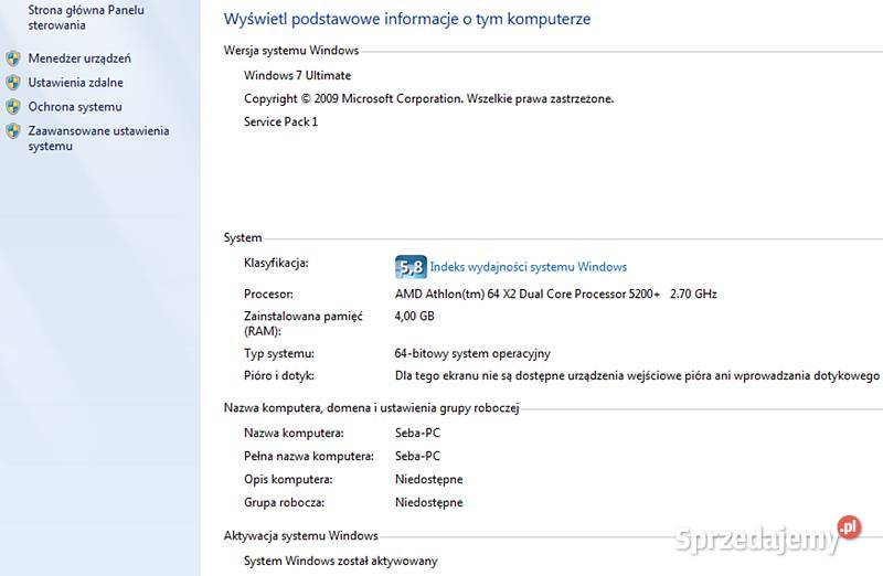 PC Gigabyte GAM61PMEAMD Athlon 64 X2Radeon HD Nowy Sącz