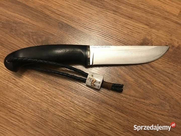 Nóż kuty myśliwski ręcznie wykonanyCarson DAMAST mazowieckie Warszawa