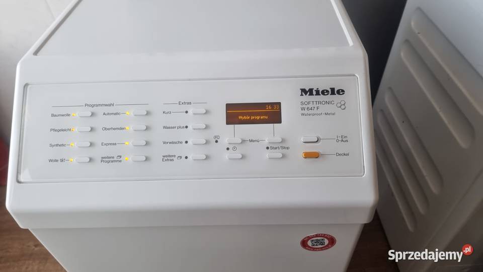 Pralka góry Miele W 647 F Najwyższy model LED 90cm Wrocław