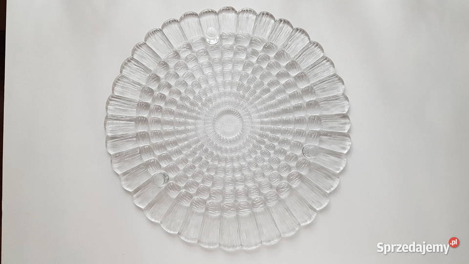 Patera Cora na 3 nóżkach Ząbkowice szkło PRL śląskie